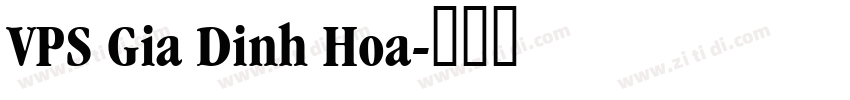 VPS Gia Dinh Hoa字体转换